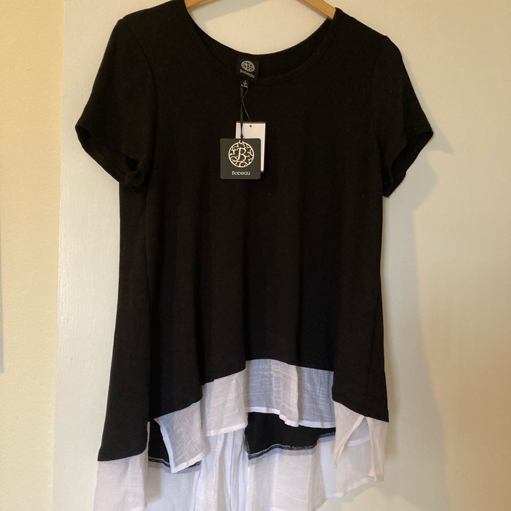 Bobeau Black t shirt Large